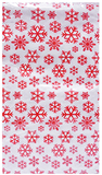 Christmas napkins red snowflakes pk12