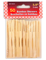 Bamboo cocktail forks pk50