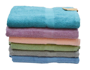 Bath towel - pastel shades 50" (asst. col.)