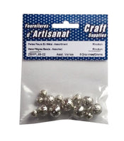 Metallic filigree beads asst. 8g 