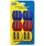 Pack of 6 double sharpeners