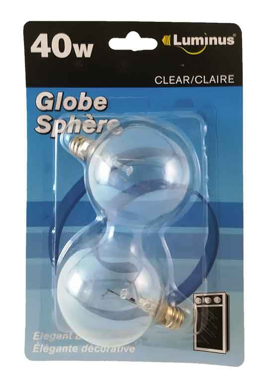 Ampoule globe sphèe 40w banc clair - Dollar Royal