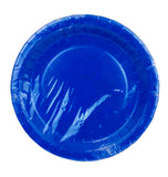 Paper plates pk8 - royal blue (asst. sizes)