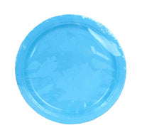 Paper plates pk8 - baby blue (asst. sizes)