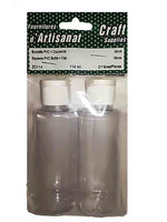Pack of 2 bottles 114 ml. with lid and cap