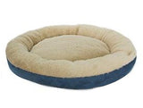 Round pet bed 22" - blue