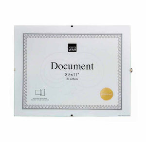 Cadre/vitre à clips 8,5 x 11 po.