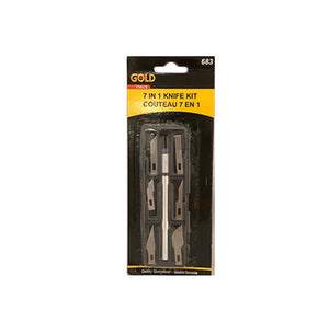 Knife with interchangeable heads/blades / 7 in 1