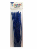 Package of pipe cleaners (12in.) royal blue metallic/shiny
