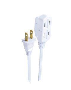White extension cord for indoor use 1.5m