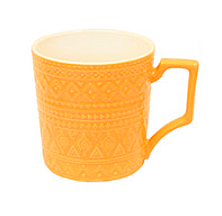 Aztec mug (yellow) 14 oz