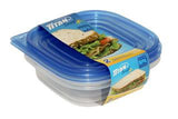 Titan Snap square containers 700ml pk2