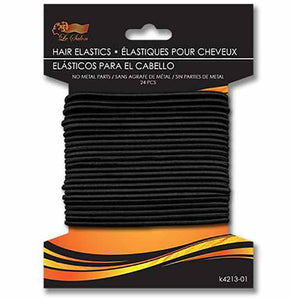 Pack of 24 black hair ties