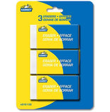 Pack of 3 large erasers