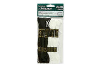 Package of 6 skeins/ embroidery floss (8m.), black and white