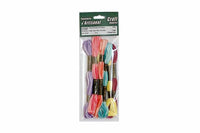 Pack of 6 skeins/ embroidery floss (8m.), pastel colors