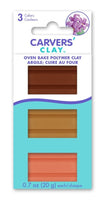 Carvers' Clay Baking Clay 60g (Earth Tones)