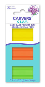 Carvers' Clay Argile à cuire au four 60g (tons tropicaux)