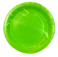 Paper plates pk8 - apple green (asst. sizes)