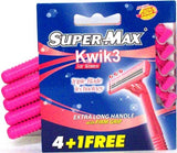 Supermax razors for women kwik3 pk4 +1