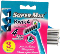 Supermax razors for women kwik4 pk3
