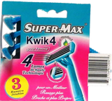 Supermax rasoirs pour femmes kwik4 pk3