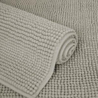Chenille bath mat (grey)