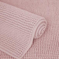 Chenille Bath Mat (Light Pink)
