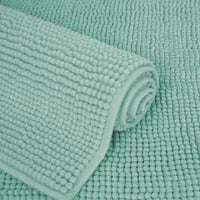 Chenille bath mat (turquoise)