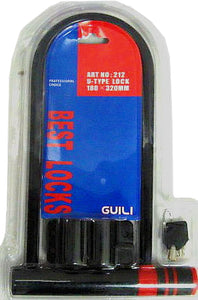 13" U-shaped padlock