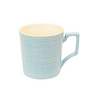 Aztec mug (blue) 14 oz