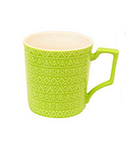 Aztec mug (green) 14 oz