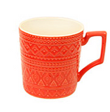 Aztec mug (red) 14 oz