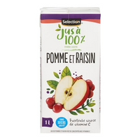 Selection Apple and grape juice 1L
