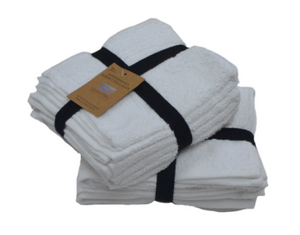 White hand towels 27" pk3