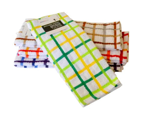 Checkered kitchen towel (asst. col.)