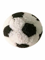 Soccer ball plush dog toy