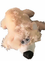 Polar bear plush dog toy