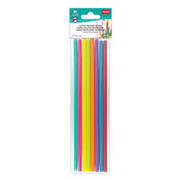 Colorful reusable straws pk18