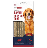 Os pour chien: Paquet de petits bâtons en cuir brut