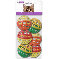 Cat toy, Pack of 6 plastic balls