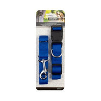 Pet Shoppe Nylon Collar and Leash (Large) - Blue