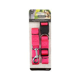 Pet Shoppe Nylon Collar and Leash (Large) - Pink