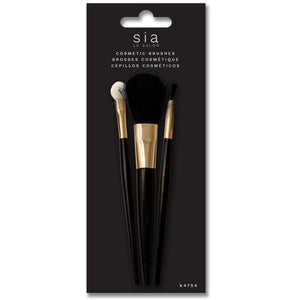 Set of 3 makeup brushes