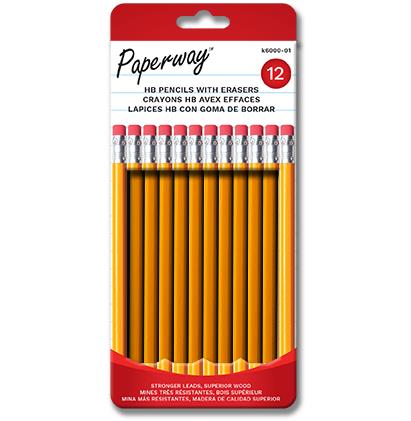 Paquet de 12 crayons à papier HB