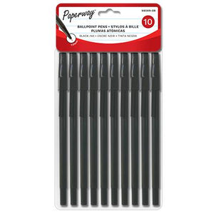 Paquet de 10 stylos à encre noire