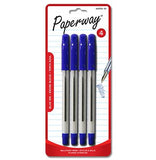Pack of 4 blue ink pens