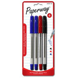 Pack of 4 pens assorted ink colors