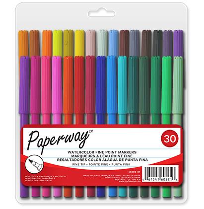Ensemble de feutres et crayons de couleur 65 pcs