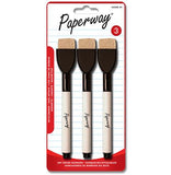 Pack of 3 black dry erase markers